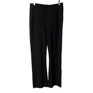 ⭐️ NWT- ONLY black pull-up pants with small slits at bottom- size Large